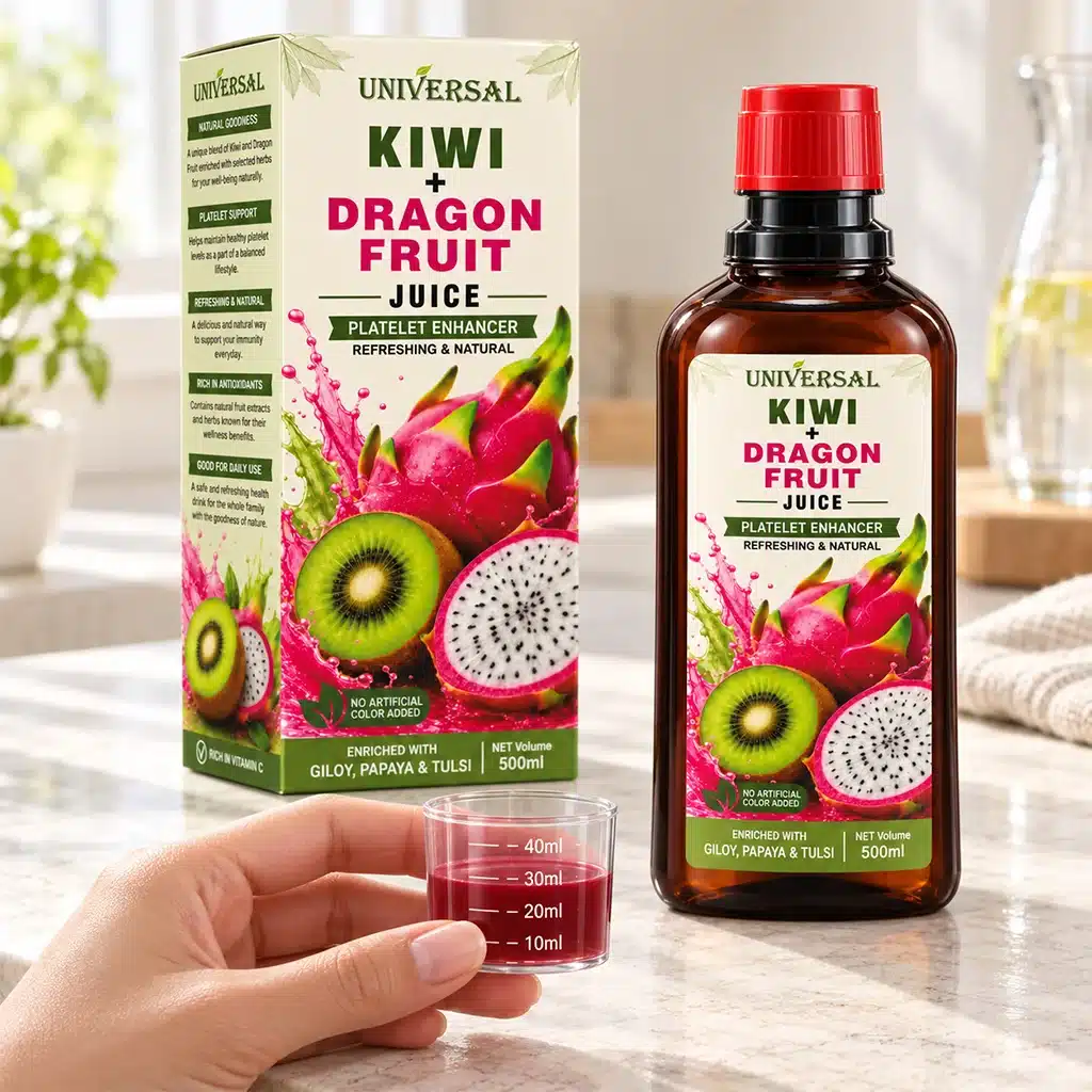 Kiwi + Dragon Fruit Juice