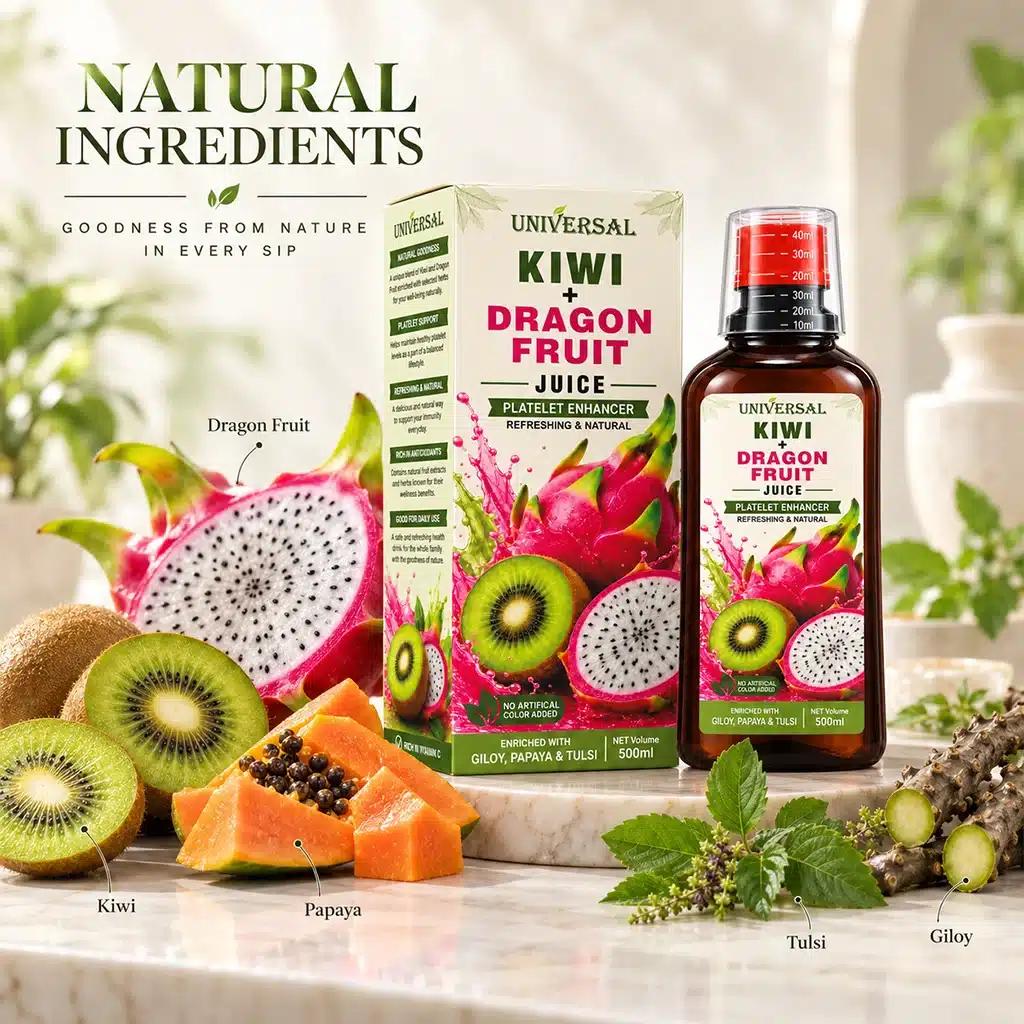 Kiwi + Dragon Fruit Juice